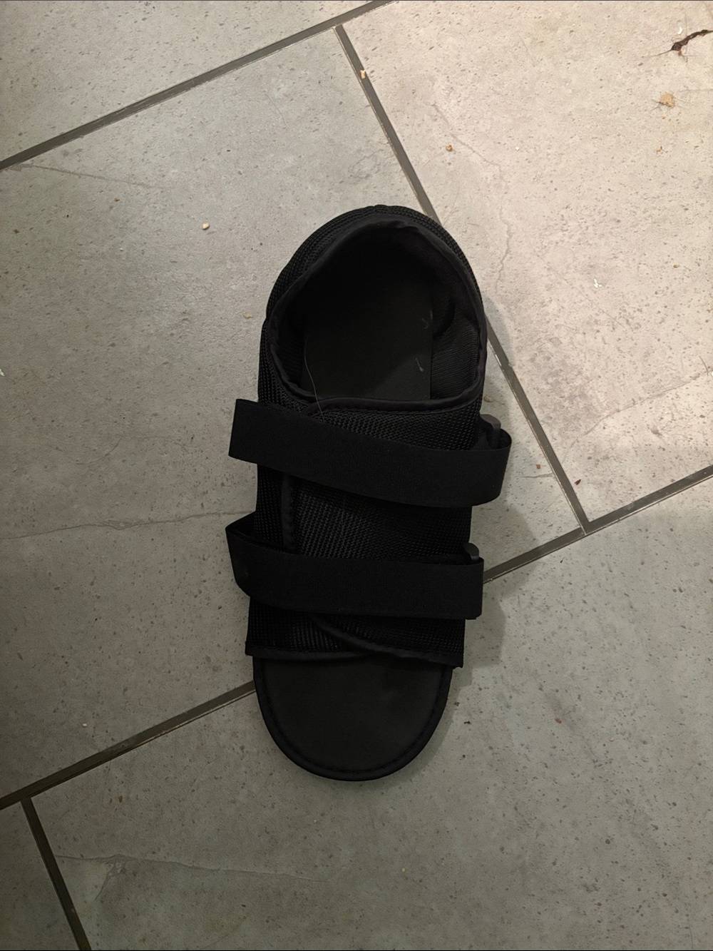 Black Adjustable medical shoe